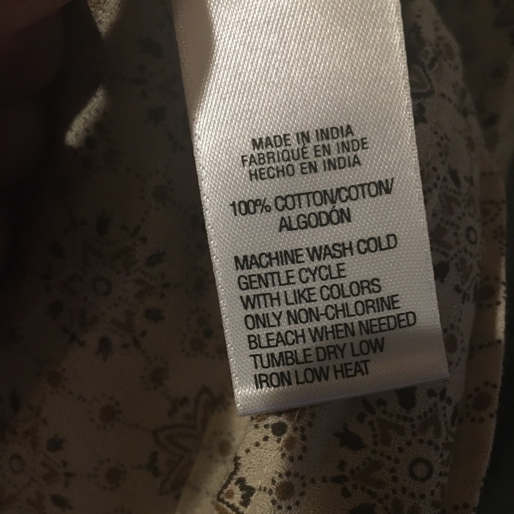 Izod Button Down Ruffle Blouse - Picture 7 of 7
